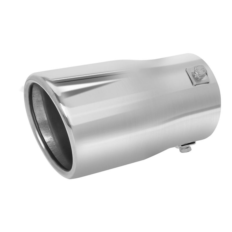 TriTrust Exhaust Tip, 2-2.75 inch inlet adjustable, Fit 2''/2.25''/2.5''/2.75'' Outer diameter Tailpipe, 3.5''Outlet 6''Long Muffler Tip, Chrome Stainless Steel Car Truck Tail Tip - Image 5